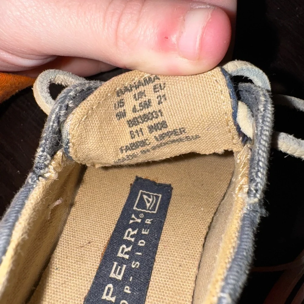 Sperry Blue Plaid Kids Sneakers - Picture 4 of 4